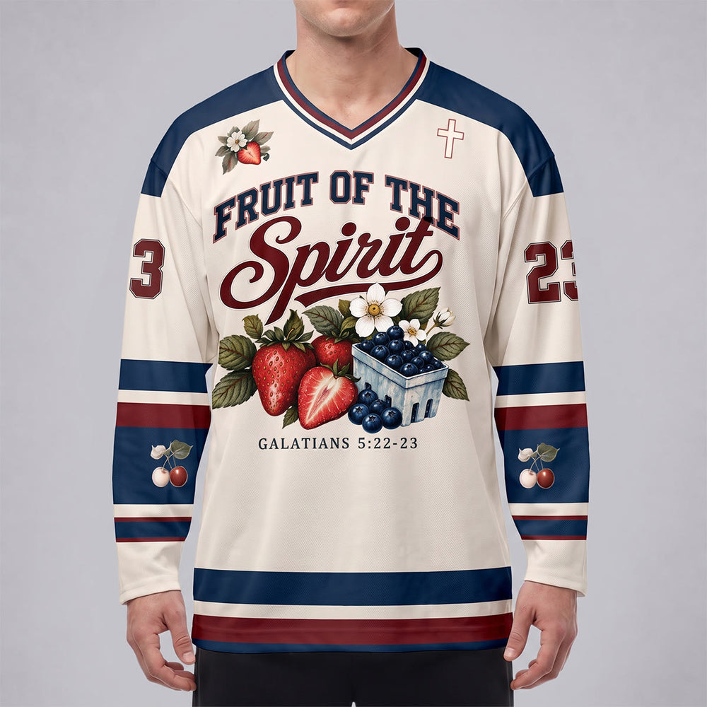Christianartworkshop Frucht des Geistes Galater 5,22-23 Hockeytrikot - image 1