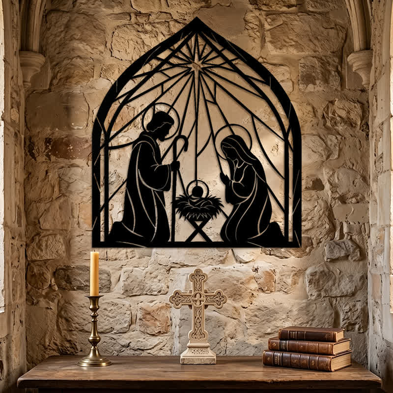 Christianartworkshop Wandbild aus Metall: Darstellung der Heiligen Familie – Symbol des sanften himmlischen Friedens - image 5