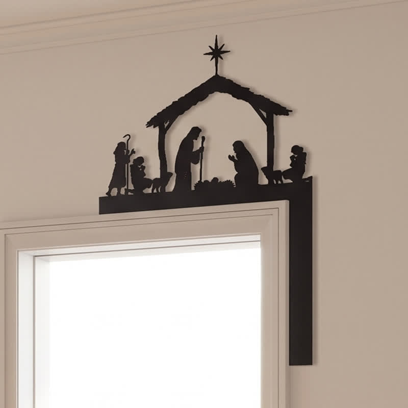 Christianartworkshop Silhouette der Heiligen Familie – Metallschild: Symbol der warmen, heiligen Gnade - image 1