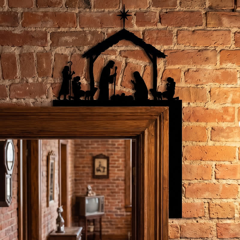 Christianartworkshop Silhouette der Heiligen Familie – Metallschild: Symbol der warmen, heiligen Gnade - image 4