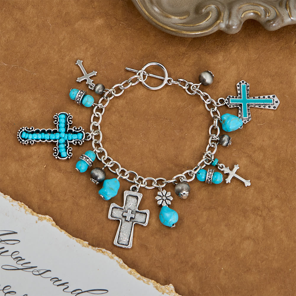Christianartworkshop Zeitloses böhmisches Kreuzperlenarmband & Autoanhänger: Symbol des ewigen himmlischen Friedens - image 13