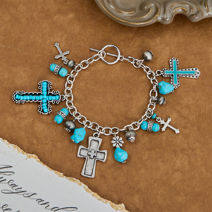 Christianartworkshop Zeitloses böhmisches Kreuzperlenarmband & Autoanhänger: Symbol des ewigen himmlischen Friedens - image 13