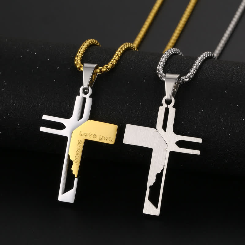 Christianartworkshop Elegante Kreuzkette aus Edelstahl: Gefäß heiliger, sanfter Anmut - image 0