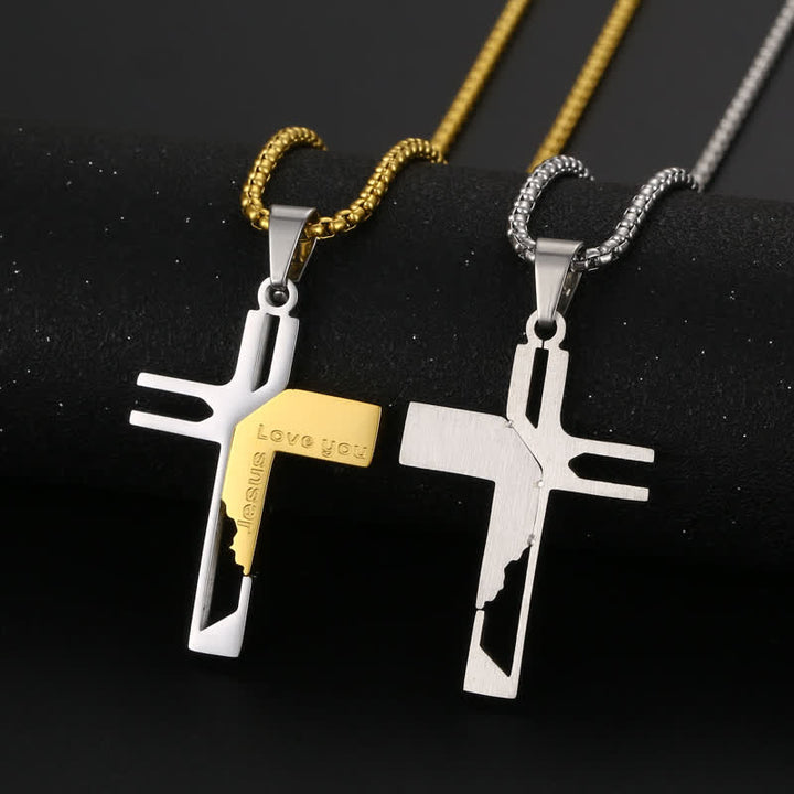 Christianartworkshop Elegante Kreuzkette aus Edelstahl: Gefäß heiliger, sanfter Anmut - image 0