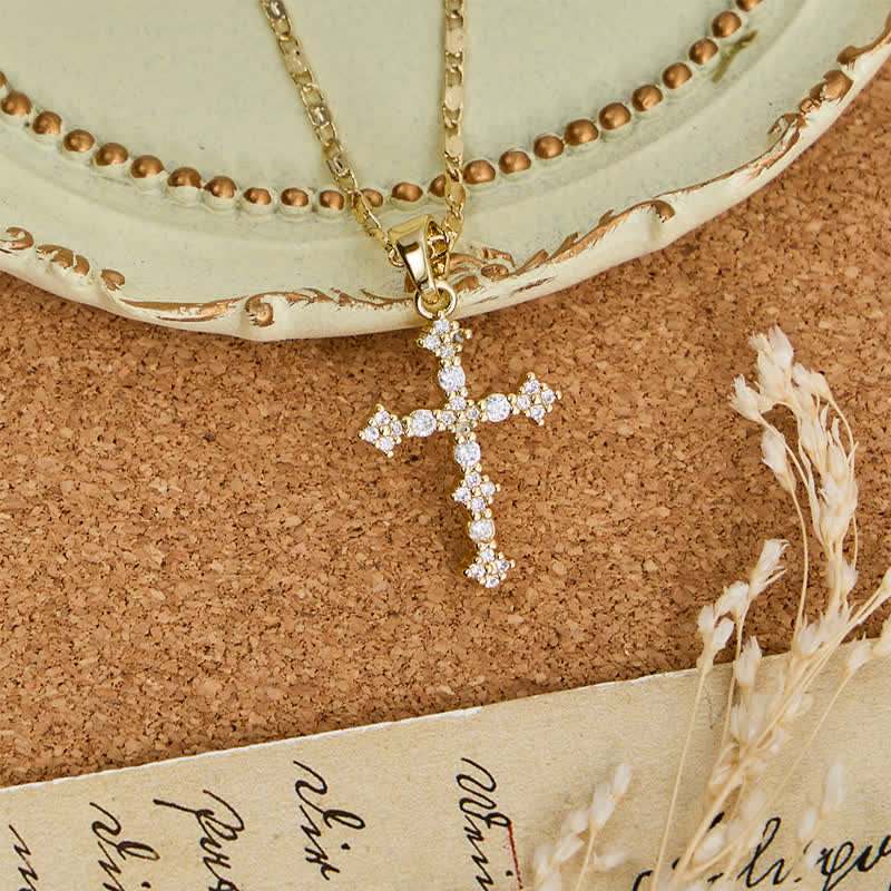 Christianartworkshop Schmale, mehrlagige Kupferkreuz-Halskette: Zeichen grenzenloser göttlicher Liebe - image 8