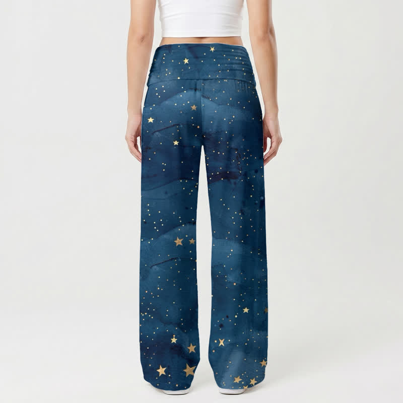 Christianartworkshop Guadalupe Sternennacht Palazzo Damen-Hose mit weitem Bein - image 1