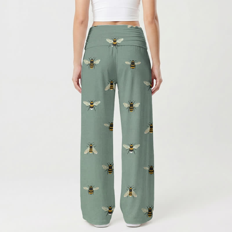 Christianartworkshop Sweet Grace Honeybee Lounge Damen-Hose mit weitem Bein - image 1