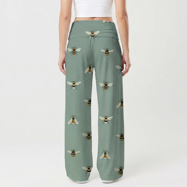 Christianartworkshop Sweet Grace Honeybee Lounge Damen-Hose mit weitem Bein - image 1