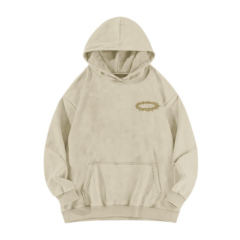 Christianartworkshop Jesus Christus Gestern Heute Für immer Gewaschener Hoodie - image 8