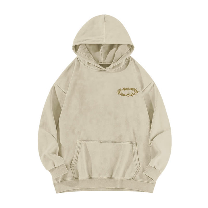 Christianartworkshop Jesus Christus Gestern Heute Für immer Gewaschener Hoodie - image 8