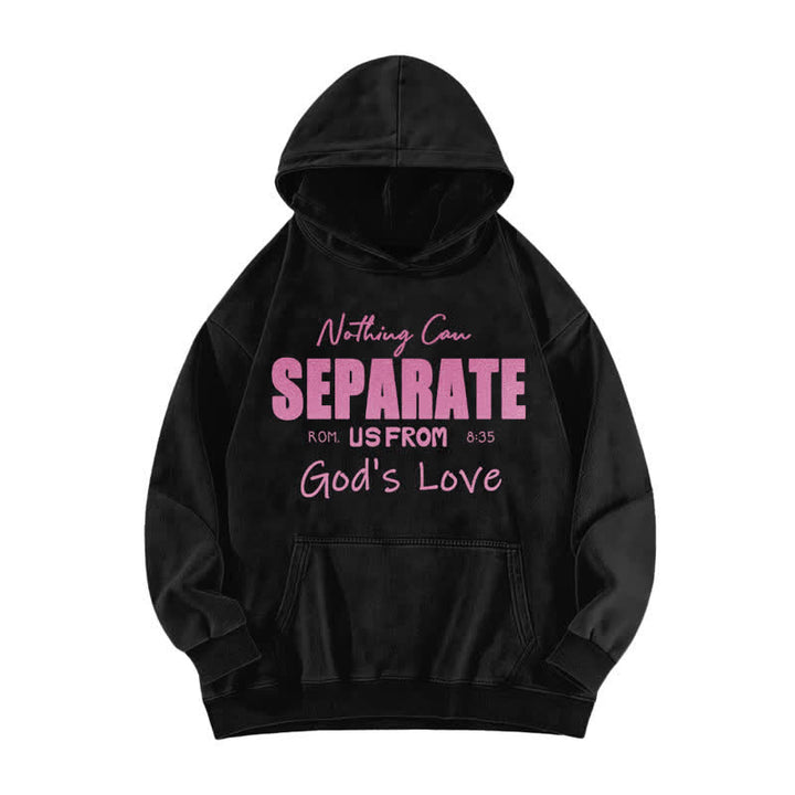 Christianartworkshop Nichts kann uns von Gottes Liebe trennen (gewaschener Hoodie) - Schwarz - 5XL - image 0