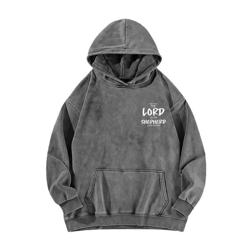 Christianartworkshop Psalm 23 Shepherd Fleece-Kapuzenpullover (gewaschen) - image 11