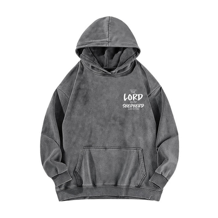 Christianartworkshop Psalm 23 Shepherd Fleece-Kapuzenpullover (gewaschen) - image 11