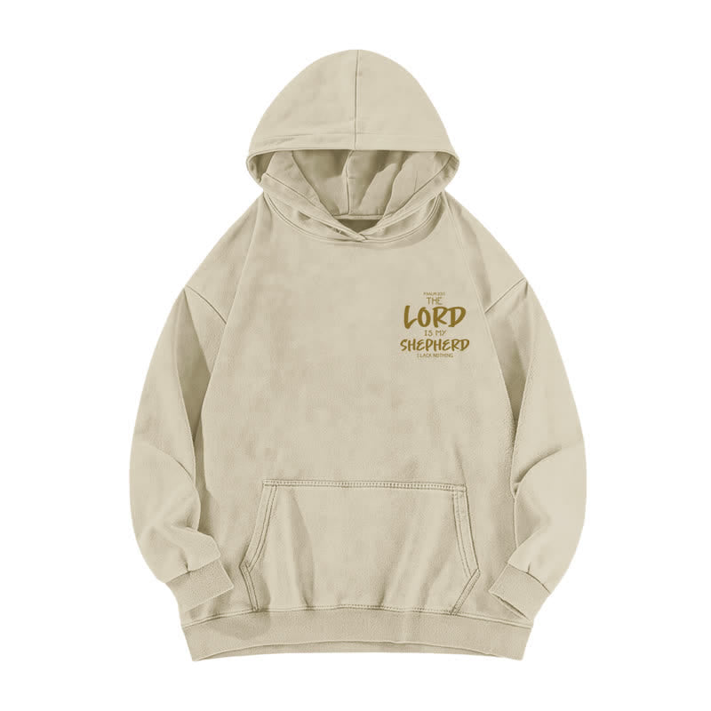 Christianartworkshop Psalm 23 Shepherd Fleece-Kapuzenpullover (gewaschen) - image 8