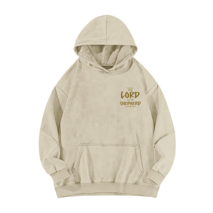 Christianartworkshop Psalm 23 Shepherd Fleece-Kapuzenpullover (gewaschen) - image 8
