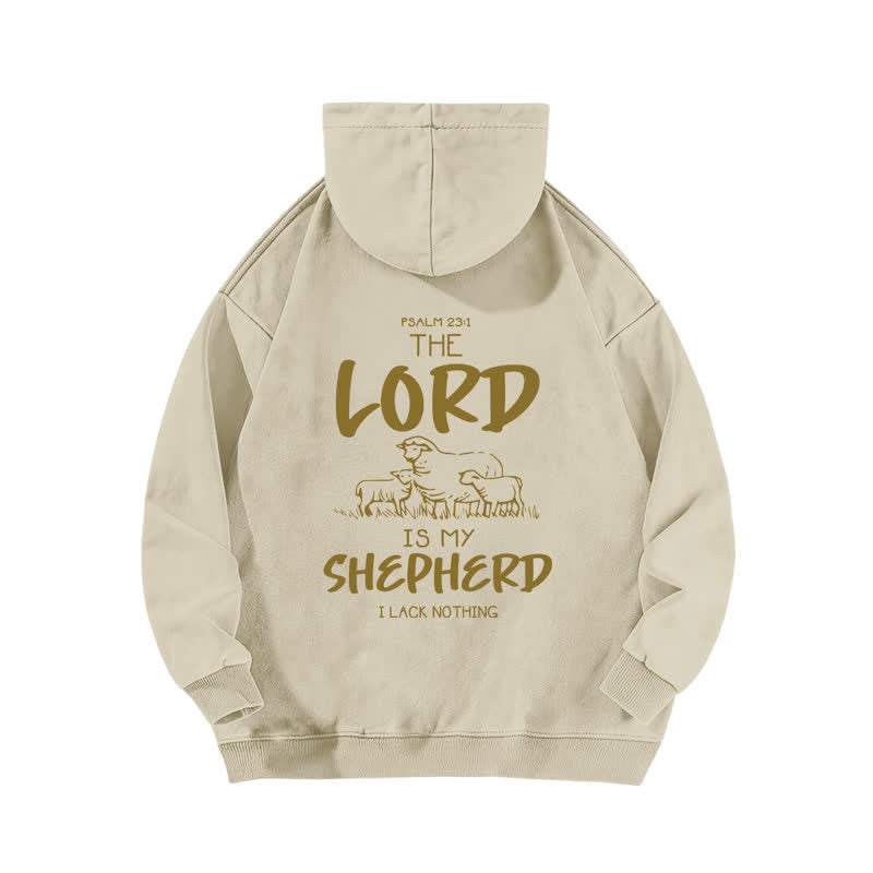 Christianartworkshop Psalm 23 Shepherd Fleece-Kapuzenpullover (gewaschen) - image 7