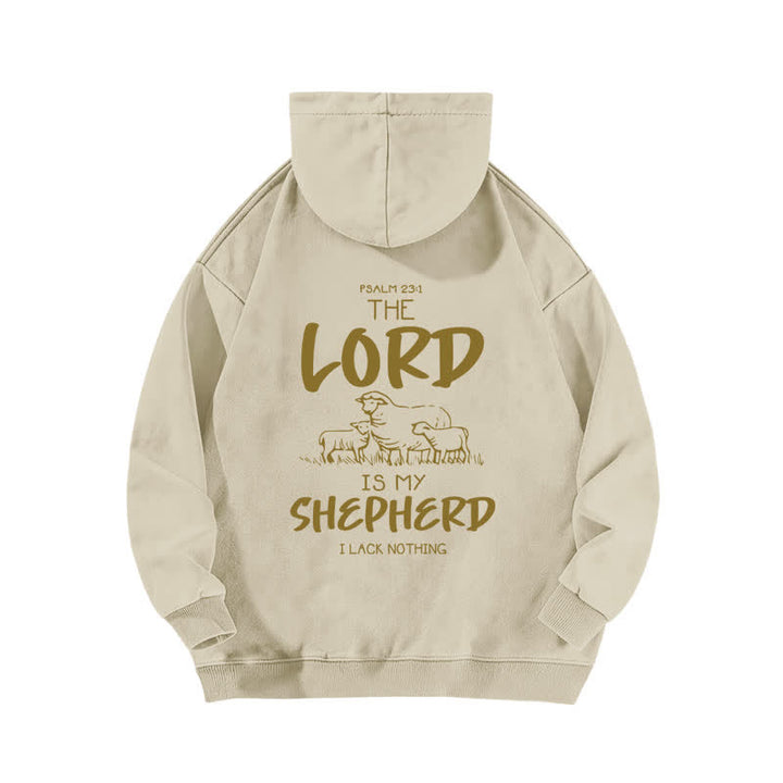 Christianartworkshop Psalm 23 Shepherd Fleece-Kapuzenpullover (gewaschen) - image 7
