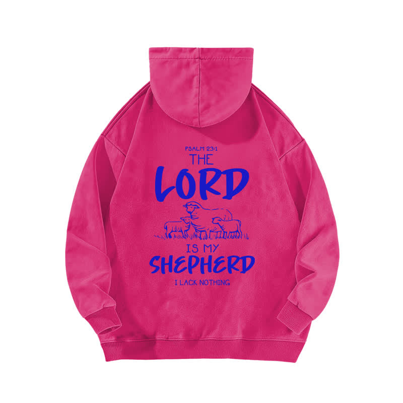 Christianartworkshop Psalm 23 Shepherd Fleece-Kapuzenpullover (gewaschen) - image 16