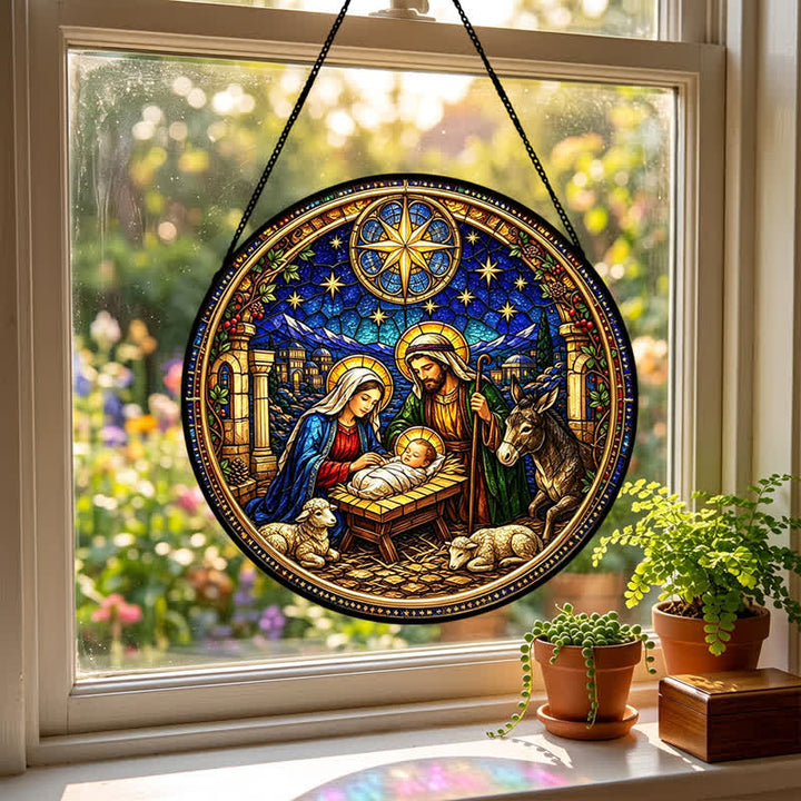 Christianartworkshop Stern von Bethlehem – Krippen-Glas-Sonnenfänger: Sinnbild der sanften göttlichen Verheißung - image 2