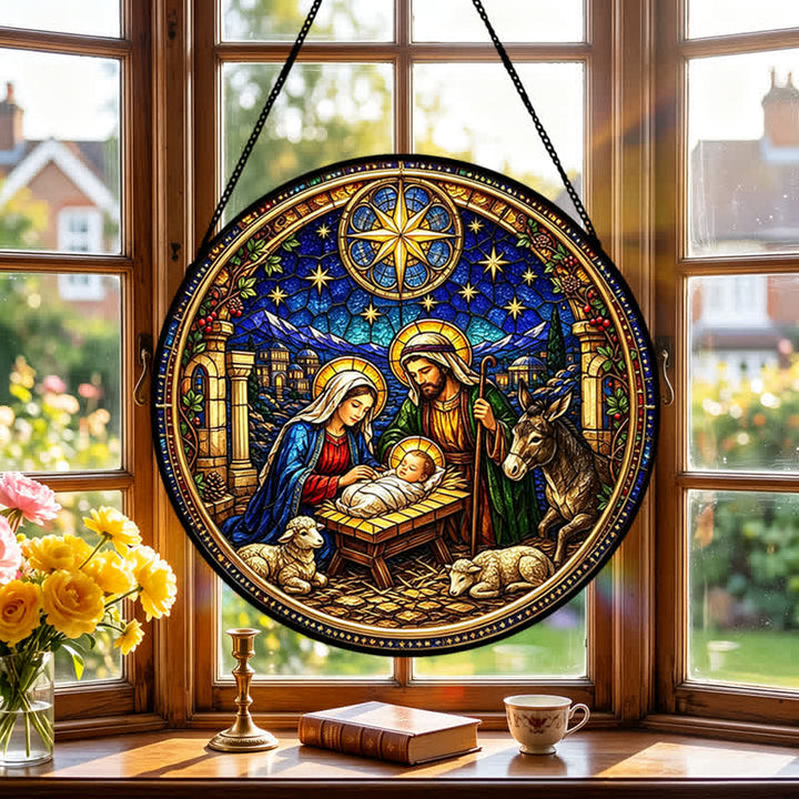 Christianartworkshop Stern von Bethlehem – Krippen-Glas-Sonnenfänger: Sinnbild der sanften göttlichen Verheißung - image 3