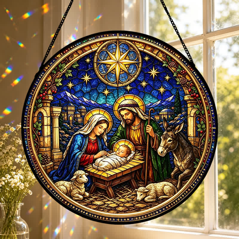 Christianartworkshop Stern von Bethlehem – Krippen-Glas-Sonnenfänger: Sinnbild der sanften göttlichen Verheißung - image 4