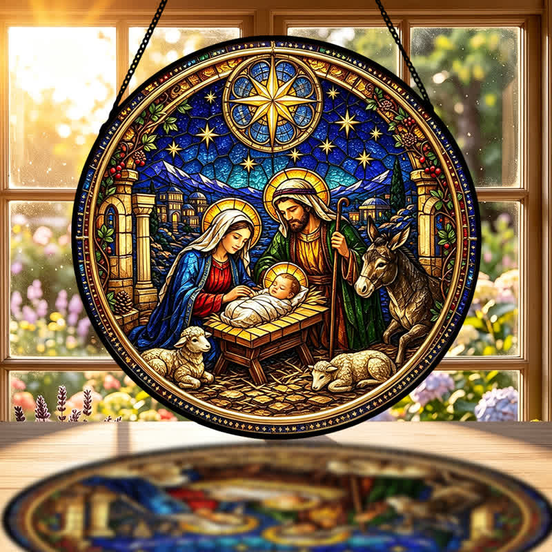 Christianartworkshop Stern von Bethlehem – Krippen-Glas-Sonnenfänger: Sinnbild der sanften göttlichen Verheißung - image 1