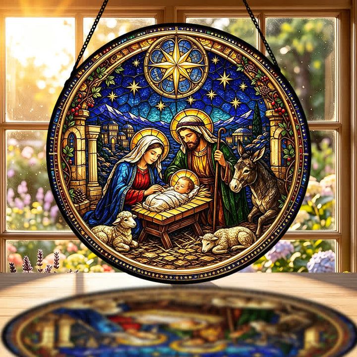 Christianartworkshop Stern von Bethlehem – Krippen-Glas-Sonnenfänger: Sinnbild der sanften göttlichen Verheißung - image 1