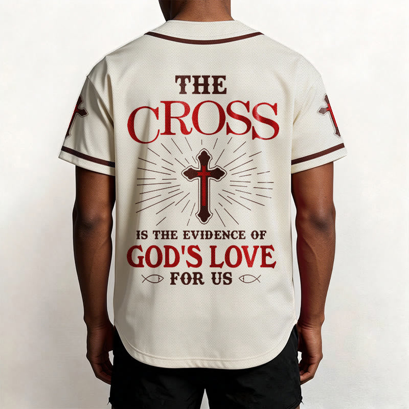 Christianartworkshop Das Kreuz ist der Beweis für Gottes Liebe Unisex-Baseballtrikot - image 5