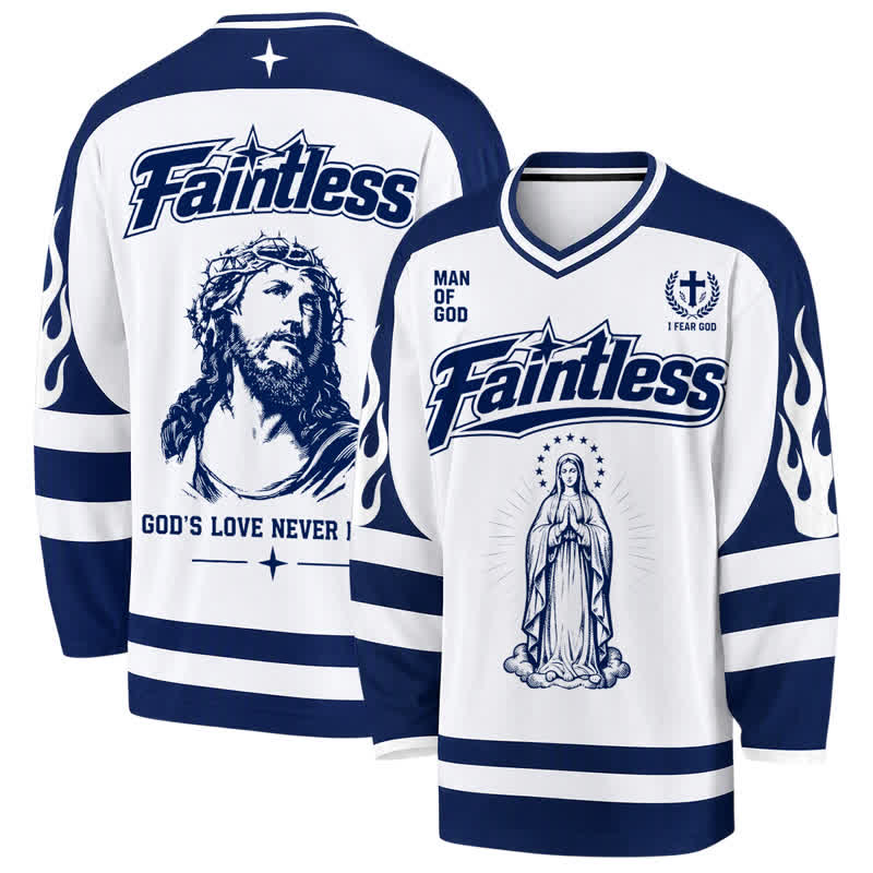 Christianartworkshop Virgin Mary Streetwear Langarm-Hockeytrikot - 5XL - image 0