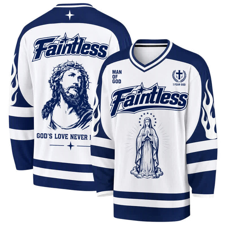 Christianartworkshop Virgin Mary Streetwear Langarm-Hockeytrikot - 5XL - image 0