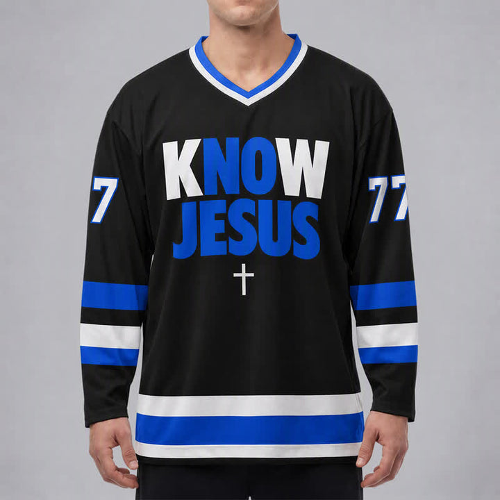 Christianartworkshop Kenne Jesus, kenne Frieden – Statement-Hockeytrikot - image 3