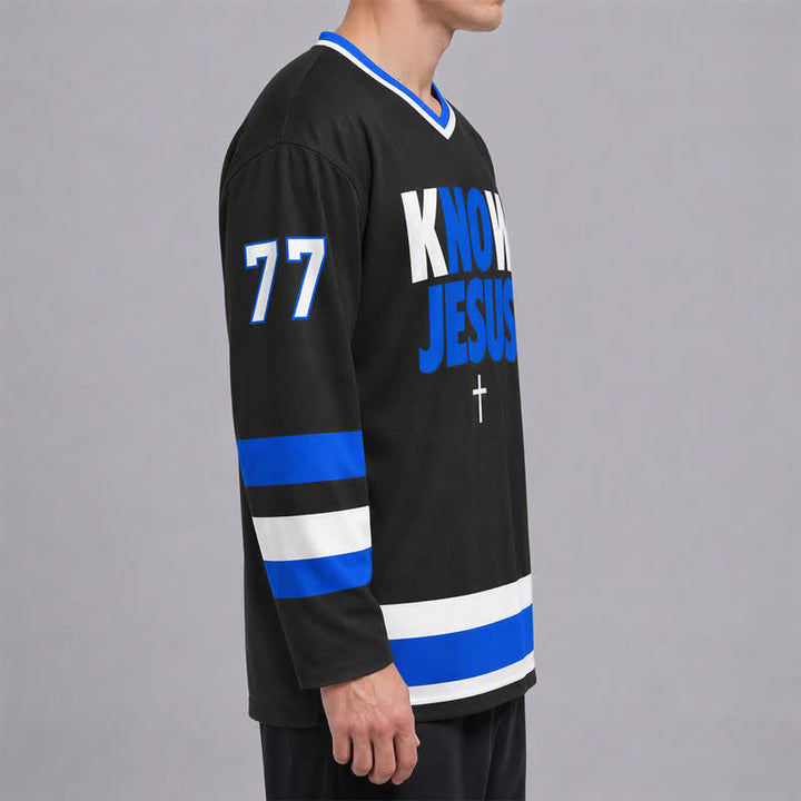 Christianartworkshop Kenne Jesus, kenne Frieden – Statement-Hockeytrikot - image 6