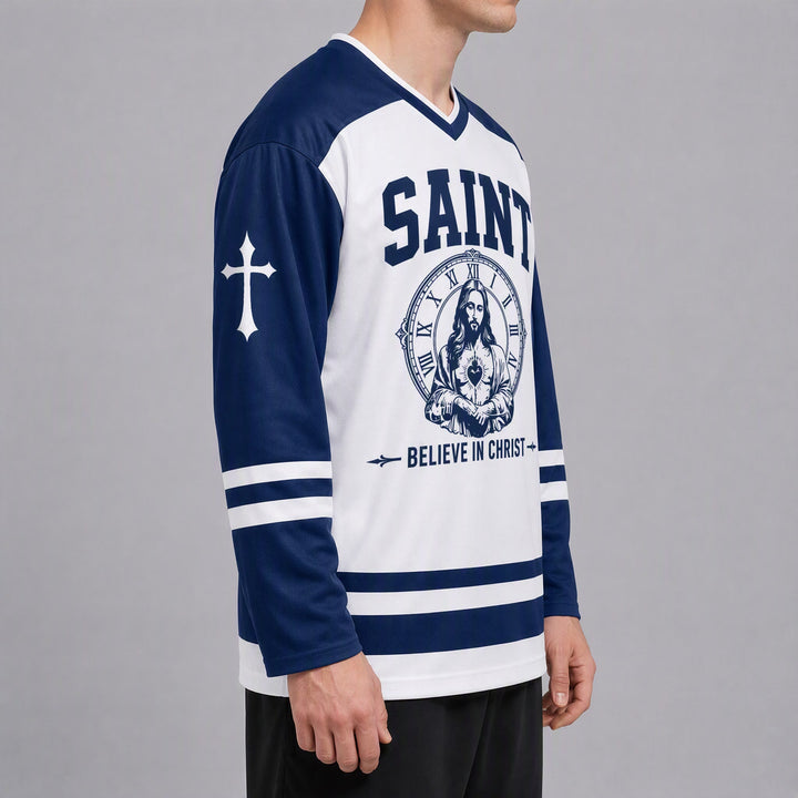 Christianartworkshop Gott segne dich Glaube an Christus Hockeytrikot - image 5