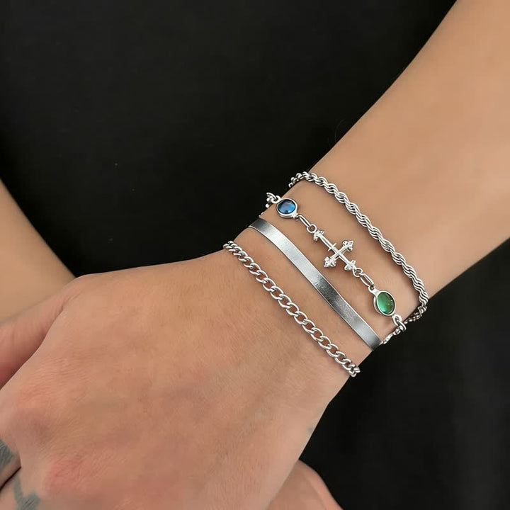 Christianartworkshop Elegante, vielseitige Armband-Kombination aus Kreuzlegierung: Gefäß stiller Hingabe - image 6