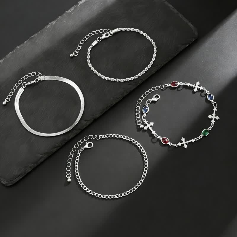 Christianartworkshop Elegante, vielseitige Armband-Kombination aus Kreuzlegierung: Gefäß stiller Hingabe - image 9