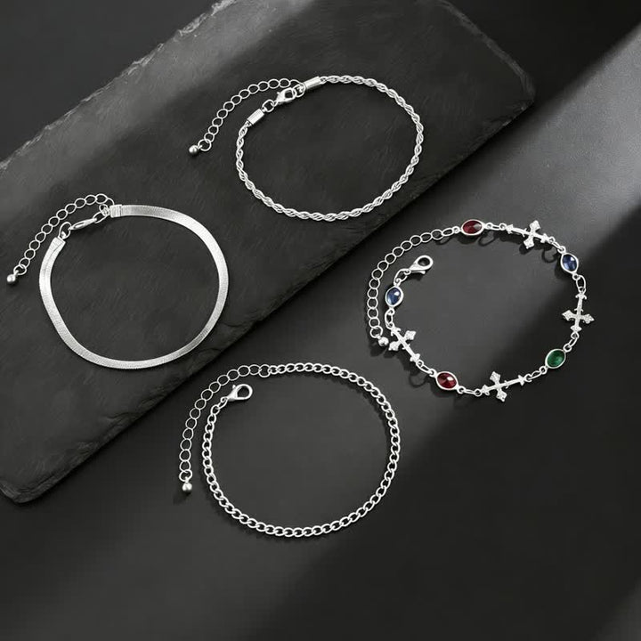 Christianartworkshop Elegante, vielseitige Armband-Kombination aus Kreuzlegierung: Gefäß stiller Hingabe - image 9