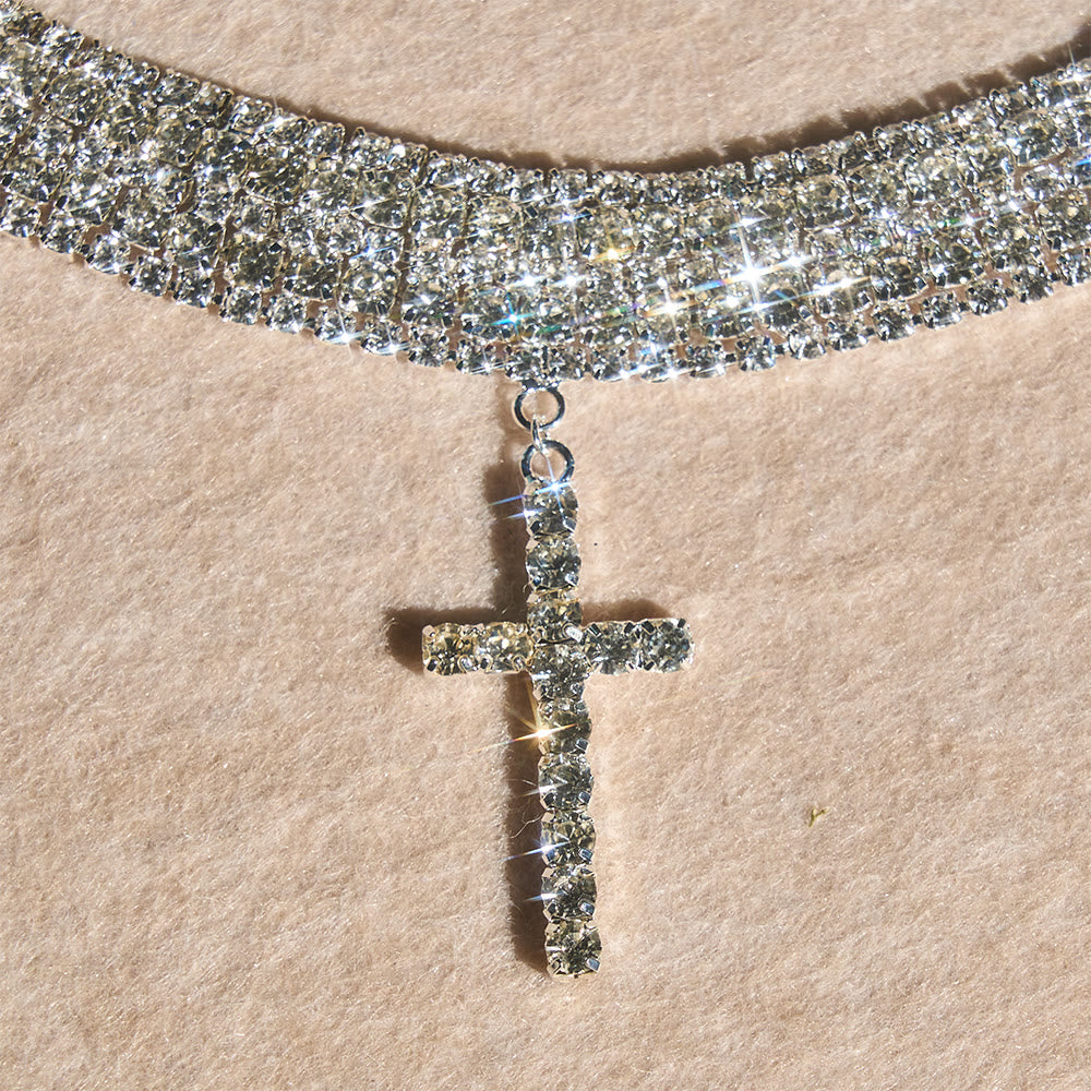 Christianartworkshop Funkelnde Strass-Kreuz-Halskette: Zeichen unerschütterlicher himmlischer Gnade - image 4