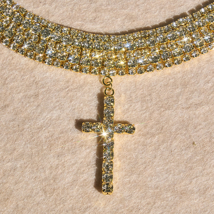 Christianartworkshop Funkelnde Strass-Kreuz-Halskette: Zeichen unerschütterlicher himmlischer Gnade - image 6