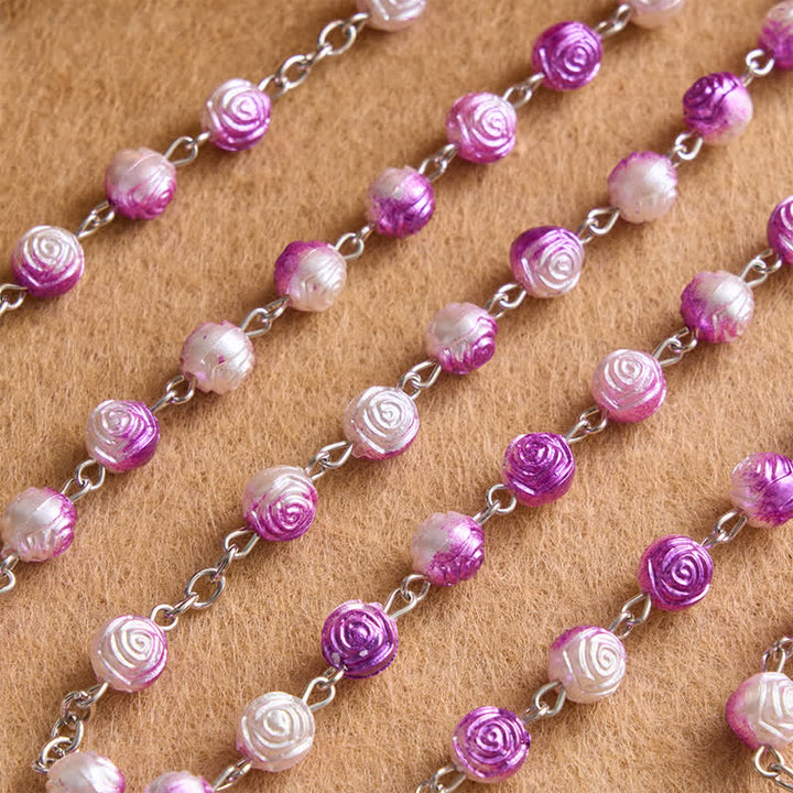 Christianartworkshop Rosenkranz mit himmlischer Rose und Kruzifix: Zeichen beständiger Führung - image 2
