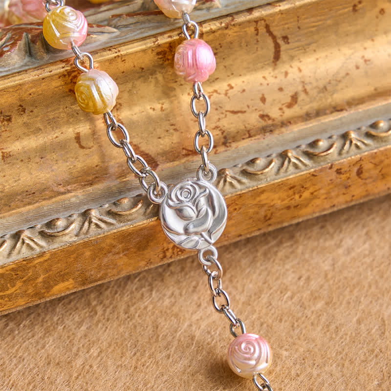 Christianartworkshop Rosenkranz mit himmlischer Rose und Kruzifix: Zeichen beständiger Führung - image 8