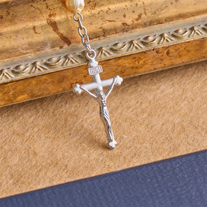 Christianartworkshop Rosenkranz mit himmlischer Rose und Kruzifix: Zeichen beständiger Führung - image 9