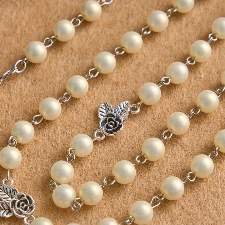 Christianartworkshop Rosenkranz Unserer Lieben Frau von Fatima mit Rosenkreuz: Zeichen der heiligen Gnade - image 1