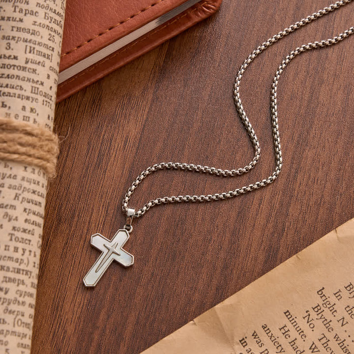Christianartworkshop Fein poliertes Kupferkreuz mit Muscheleinlage: Zeichen beständigen himmlischen Schutzes - image 4