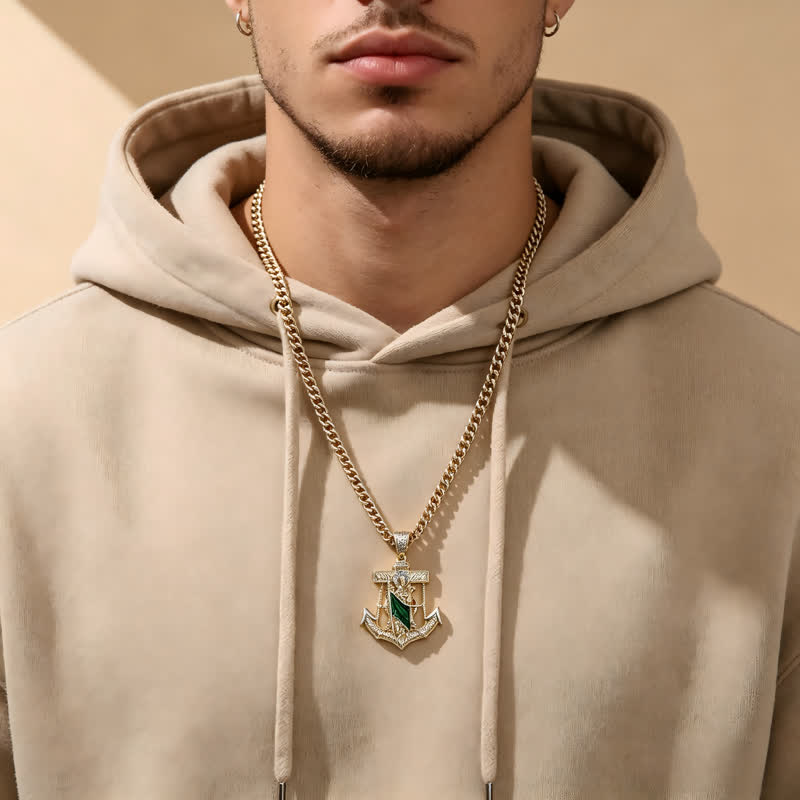 Christianartworkshop Ikonische Halskette mit den Heiligen Judas und Christophorus: Symbol der erhebenden göttlichen Hoffnung - image 1