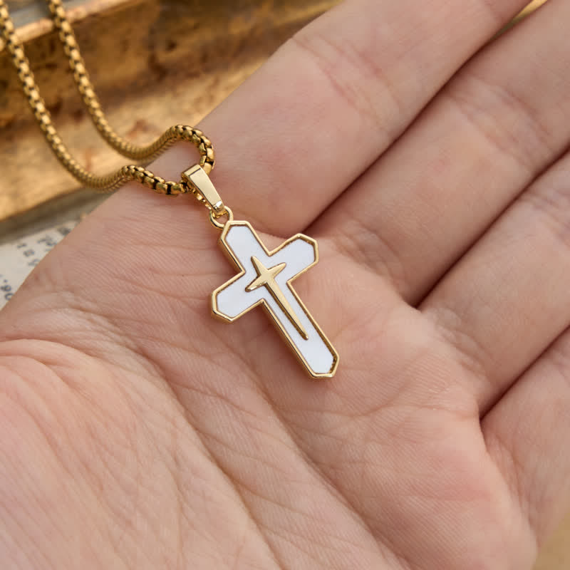 Christianartworkshop Fein poliertes Kupferkreuz mit Muscheleinlage: Zeichen beständigen himmlischen Schutzes - image 3
