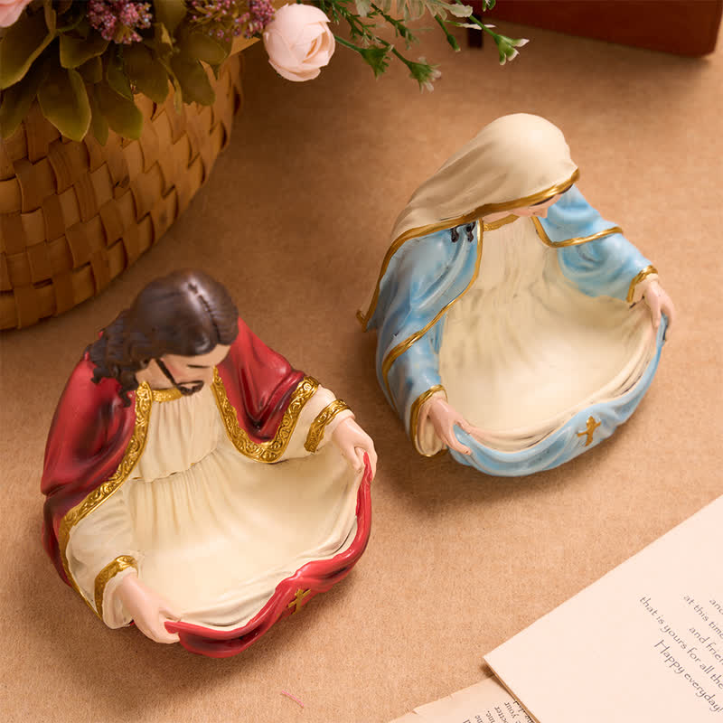 Christianartworkshop Rosenkranzhalter aus Kunstharz in Vintage-Optik: Träger von Ruhe und heiliger Wärme - image 1