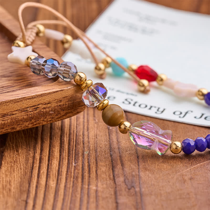 Christianartworkshop Perlenarmband mit Bibelvers: Trägerin sanfter himmlischer Vorsehung - image 3