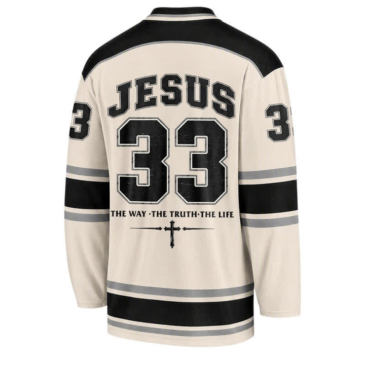 Christianartworkshop Jesus 33 Dornenkrone Langarm-Hockeytrikot - image 2