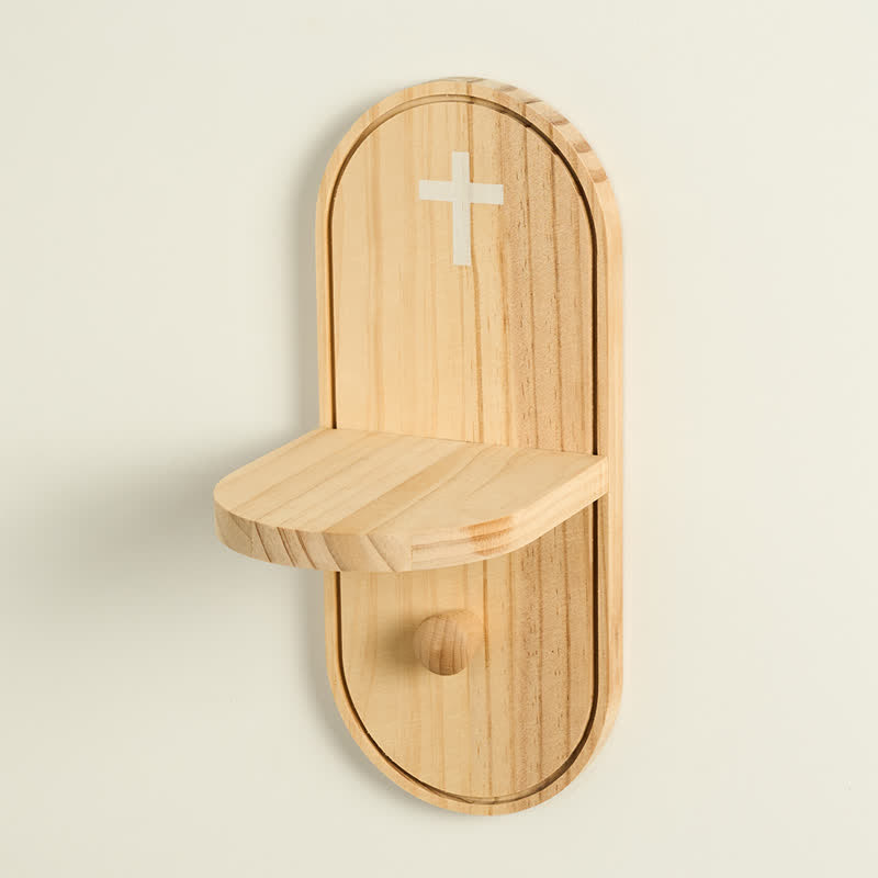 Christianartworkshop Gebetsaltar aus Holz mit aufgedrucktem Kreuz: Träger zeitlosen heiligen Segens - image 1