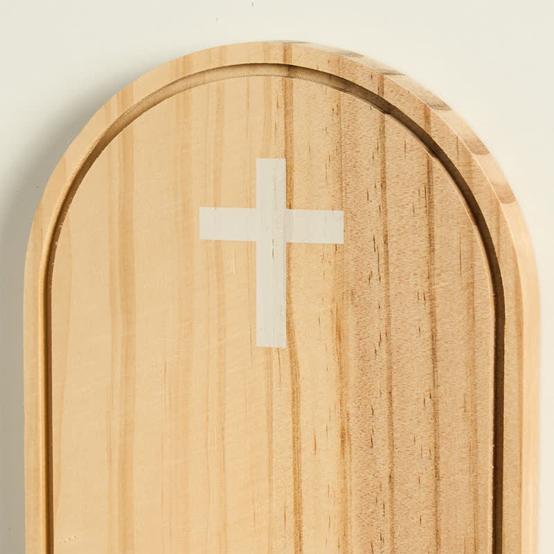 Christianartworkshop Gebetsaltar aus Holz mit aufgedrucktem Kreuz: Träger zeitlosen heiligen Segens - image 6
